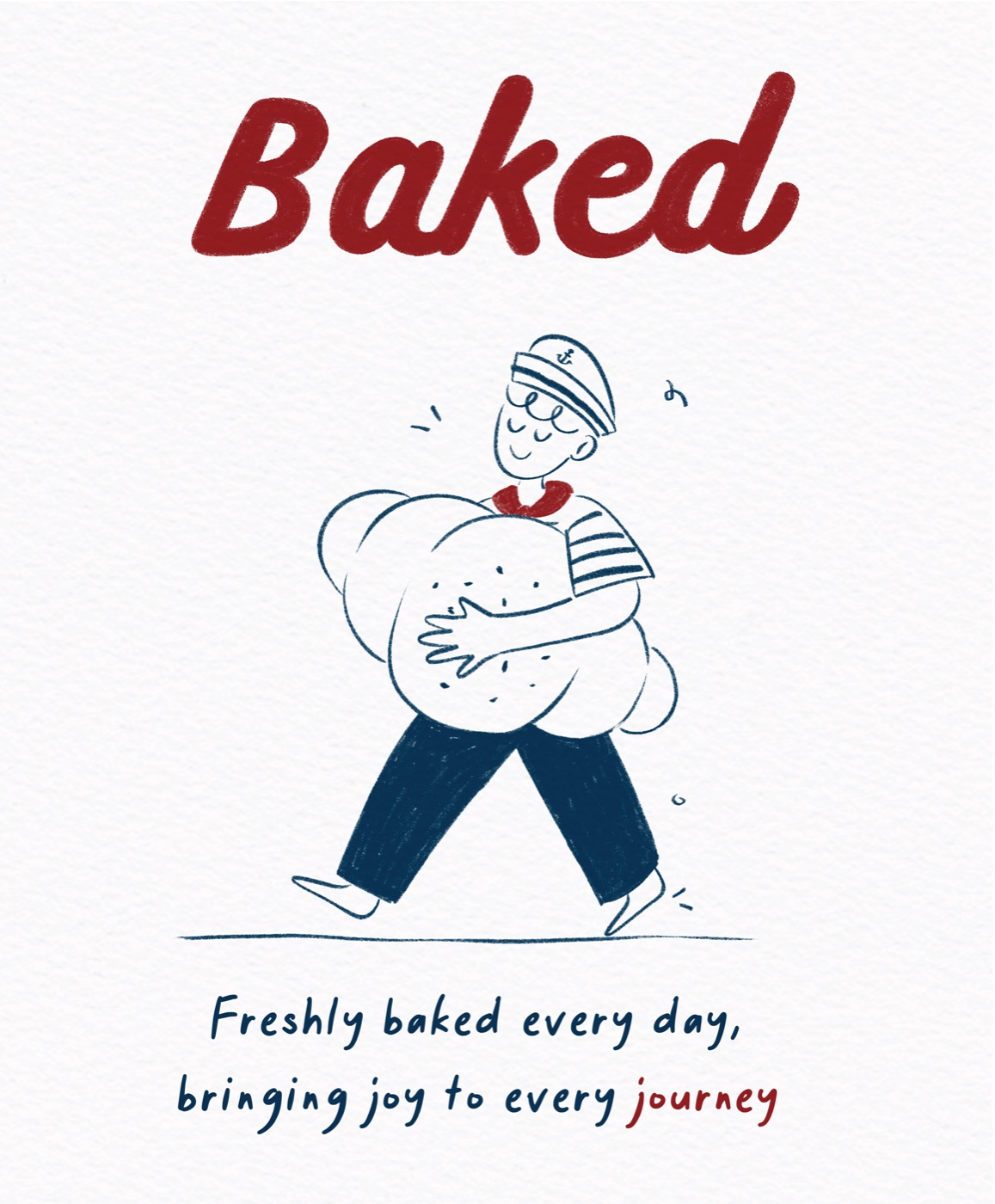 Baked — freshly baked every day, bringing joy to every journey